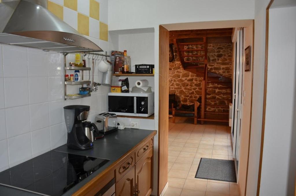 La Ferme Du Pere Hotell Kermorocʼh Rum bild